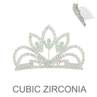 CZ CROWN COMB TIARA
